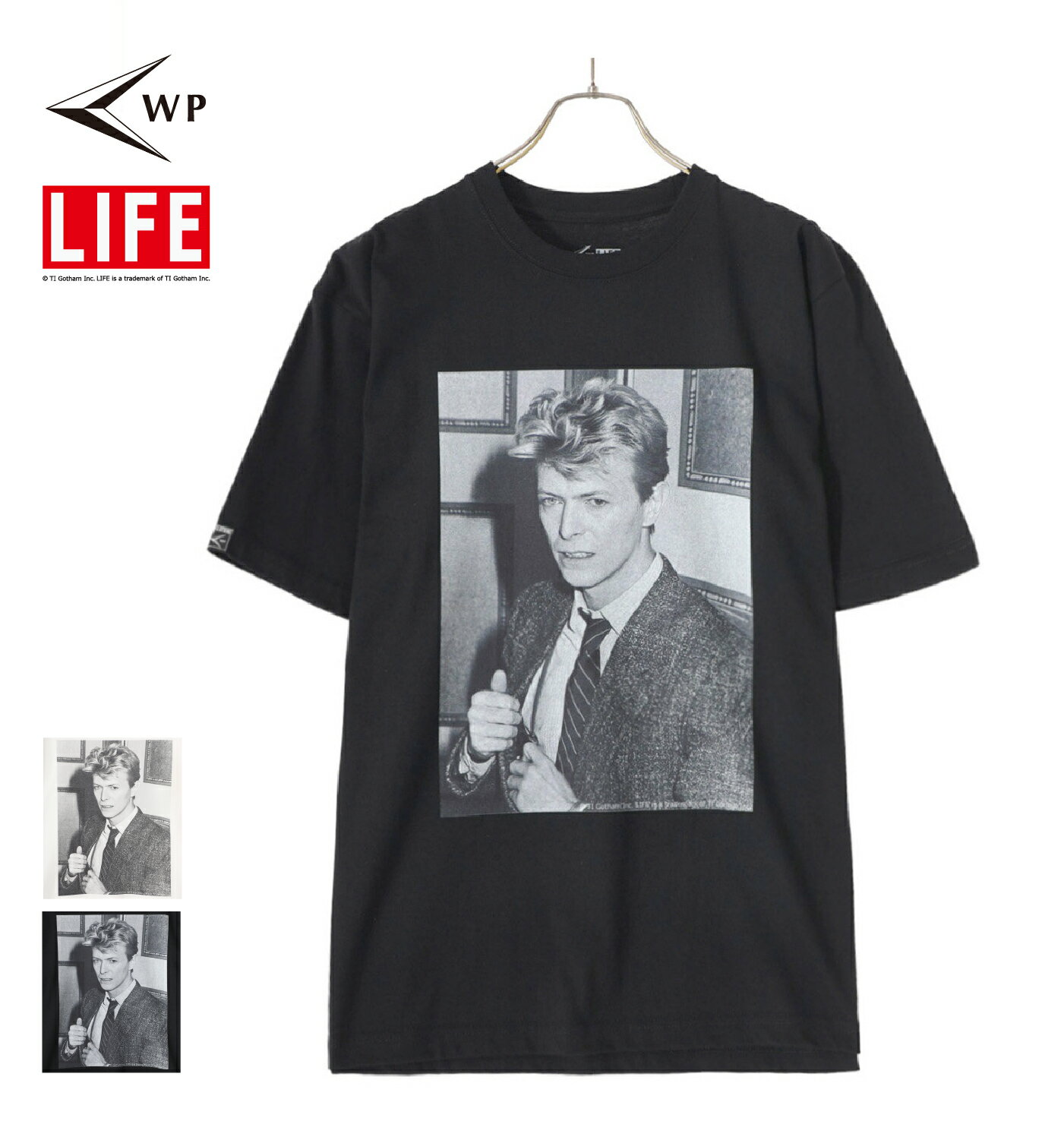 WP / ダブリューピー : WP×LIFE DAVID BOWIE T-SHIRTS / 全2色 : ダブリューピー ライフ デビッド ボウイティーシャツ Tシャツ 半袖 プリント フォト メンズ : WP11-T15