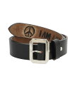 Porter Classic / ポータークラシック : PORTER CLASSIC / WOLF 039 S HEAD PEACE BELT (40mm) : ウルフズヘッド ベルト レザーベルト ピースベルト : PC-045-2249【COR】