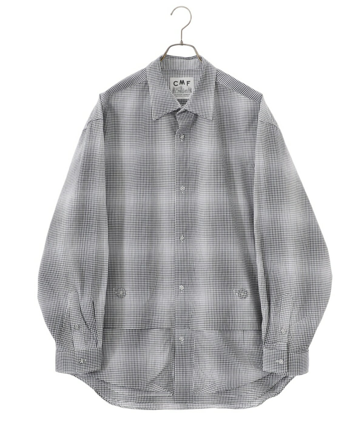 CMF OUTDOOR GARMENT / シーエムエフ アウトドア ガーメント : NEWSPAPER SHIRTS / 全2色 : 長袖シャツ トップス ニュースペーパー ブルーチェック ブラックチェック : CMF2301-CS05【AST】