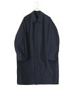 ANATOMICA / アナトミカ : SINGLE RAGLAN VENTILE L35 : シングル ラグラン シングルラグラン ロング コート アウター ベンタイル Aライン スタンドカラー 防水 無地 シンプル モード 定番 メンズ : 530-581-01