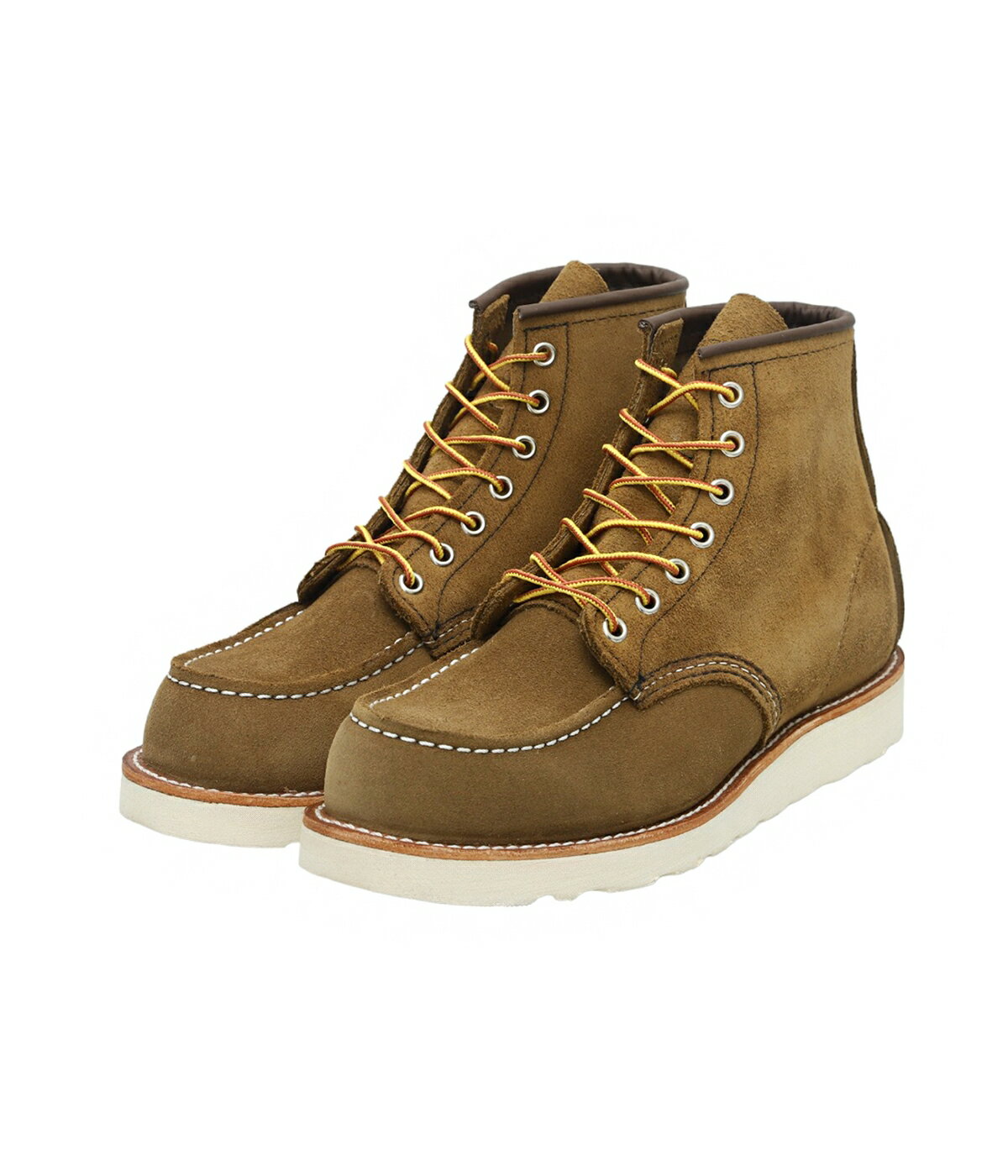 【送料無料】RED WING / レッドウィング : 6" CLASSIC MOC No.8881 : レッドウィング シックスインチクラシックモック アイリッシュセッター モカシンタイプ ラフアウトレザー オリーブ色 メンズ 防水 代表的 : 8881【STD】