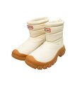 HUNTER / ハンター : WOMENS INTREPID SHORT SNOW BOOT : ウィメンズショートスノーブーツ ブーツ 伸縮性 フィット感 調節 暖かさ アクティビティ 旅行 リサイクルナイロン リサイクルフリース オーソライト : WFS2108WWU