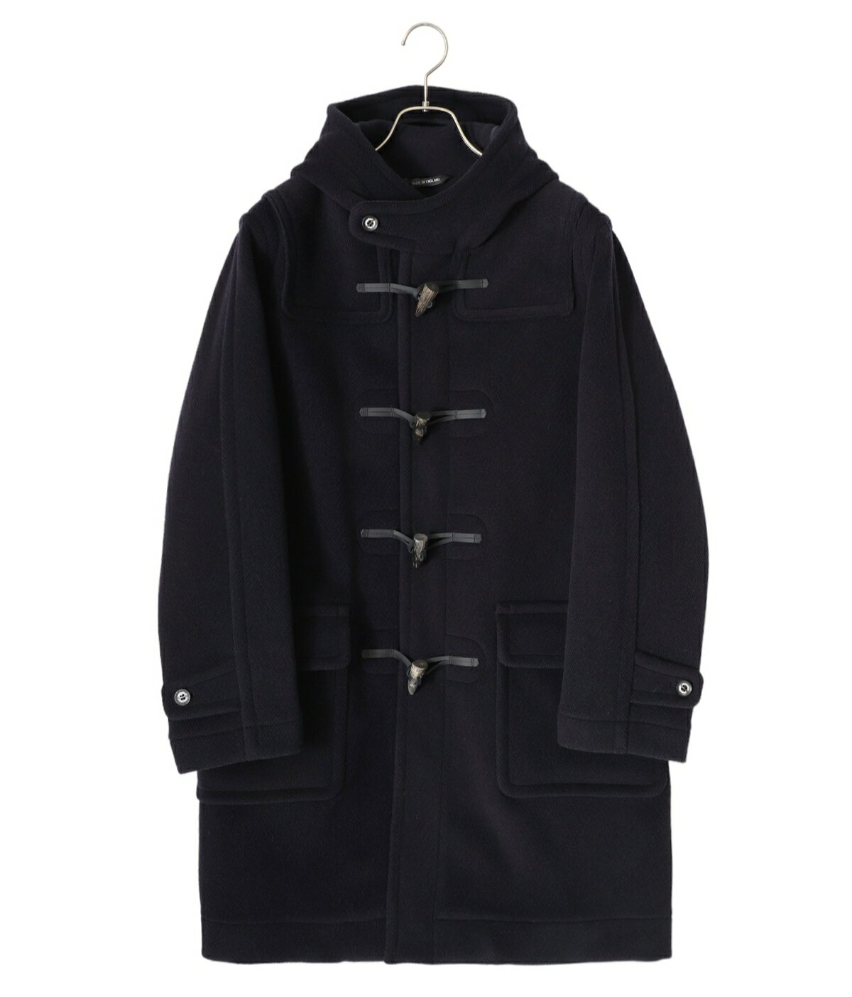 INVERTERE / インバーティア : DUFFLE COAT REGULAR FIT /全2色 : ダッフルコート ダッフル エルメス ジョシュアエリス ヘリンボーン ウール 水牛トグル レギュラーフィット : IV232JE25011