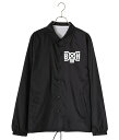 BOUNTY HUNTER / バウンティーハンター : B×H LOGO Coach Jacket : ロゴコーチジャケット コーチジャケット ジャケット ブルゾン メンズ シンプル ナイロン素材 ドローコード 調整可 メンズ ブラック : BHJK2311-1【NOA】