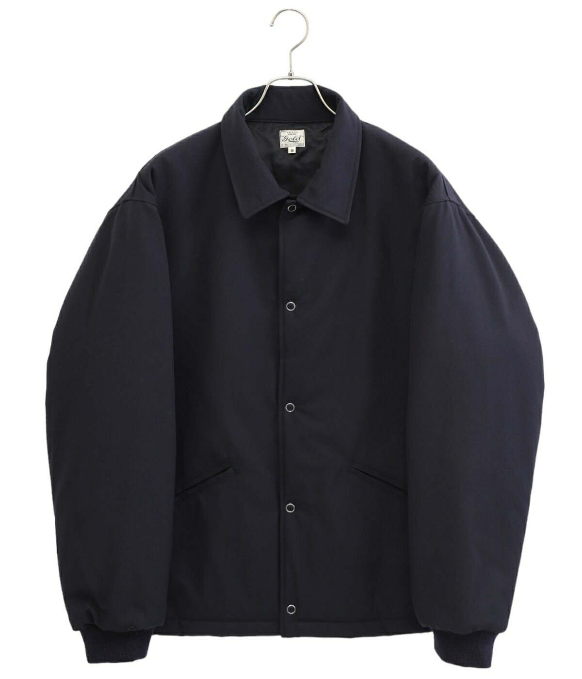 東洋エンタープライズ GOLD / ゴールド : WOOL GABARDINE PADDING COACH JACKET / 全2色 : ウールギャバジンパディングコーチジャケット コート ジャケット オーバーシルエット セットアップ ネイビー ブラウン メンズ : 23B-GL15367【MUS】