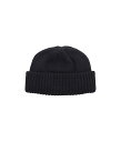 crepuscule / クレプスキュール : Knit Cap /全2色: ニットキャップ ブラック ホワイト 定番 男女兼用 リブニット ボリュームニット フリーサイズ 秋冬 : 2303-018【COR】【宅急便コンパクト】