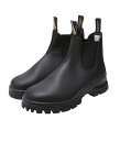 BlundStone / ブランドストーン : LUG BOOTS SMOOTH LEATHER : ラグ ブーツ スムース レザー シューズ レザーシューズ 革靴 ブラック メンズ ボリューム サイドゴア クッション性 耐水 インジェクション製法 衝撃吸収 : BS2240【STD】