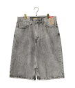 LEVI 039 S / リーバイス : SILVERTAB BAGGY SHORTS : シルバータブバギーショーツ ショートパンツ バギーシルエット ストリート 古着 90年代 ユーズド感 耐久性 経年変化 グレーカラー ワイド リラックスシルエット メンズ : A7491-0002【AST】【コンパクト】