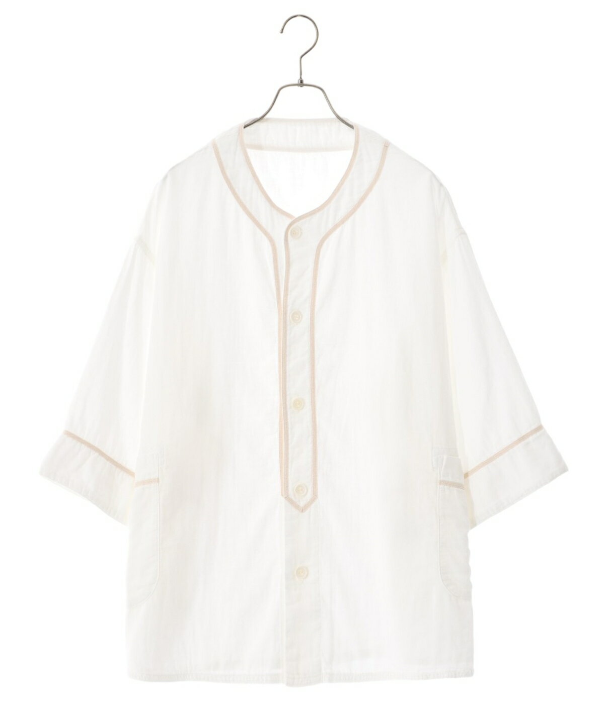 楽天ARKnets【送料無料】Porter Classic / ポータークラシック : SUVIN GOLD GAUZE BASEBALL SHIRT : スビンゴールドガーゼベースボールシャツ アメカジ 定番 最高級 スピンゴールド 柔らか素材 メンズ ボックスシルエット ホワイト : PC-056-2125-24SS【COR】