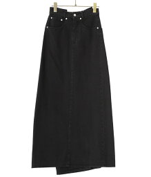 MM6 Maison Margiela / エムエムシックス メゾンマルジェラ : 【レディース】Long Skirt : エムエムシックス メゾンマルジェラ 24SS 春夏 レディース 正規品 ロングスカートブラック シンプル デニム : S62MI0016-S30653【ANN】