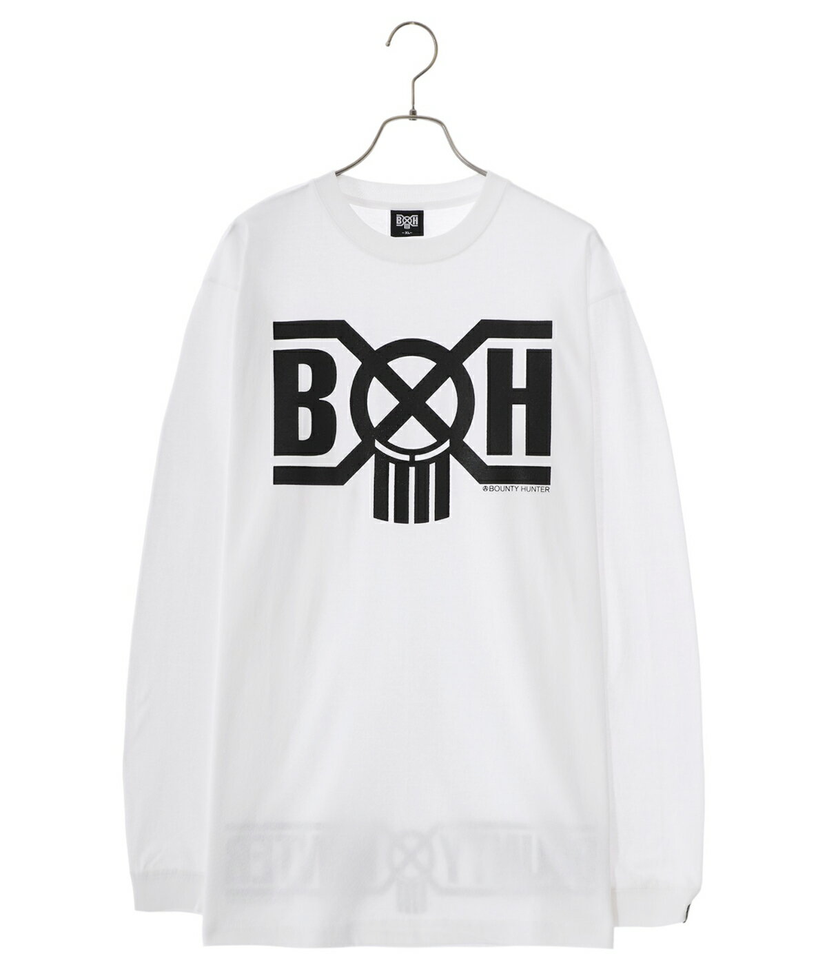 【送料無料】BOUNTY HUNTER / バウンティーハンター : B×H LOGO L/S Tee : ロゴTEE ロングスリーブティー カットソー ヒカル パンク ロック アメカジ メンズ トップス 長袖 レイヤードスタイル カジュアル デイリーユース : BHLC2403-2【NOA】