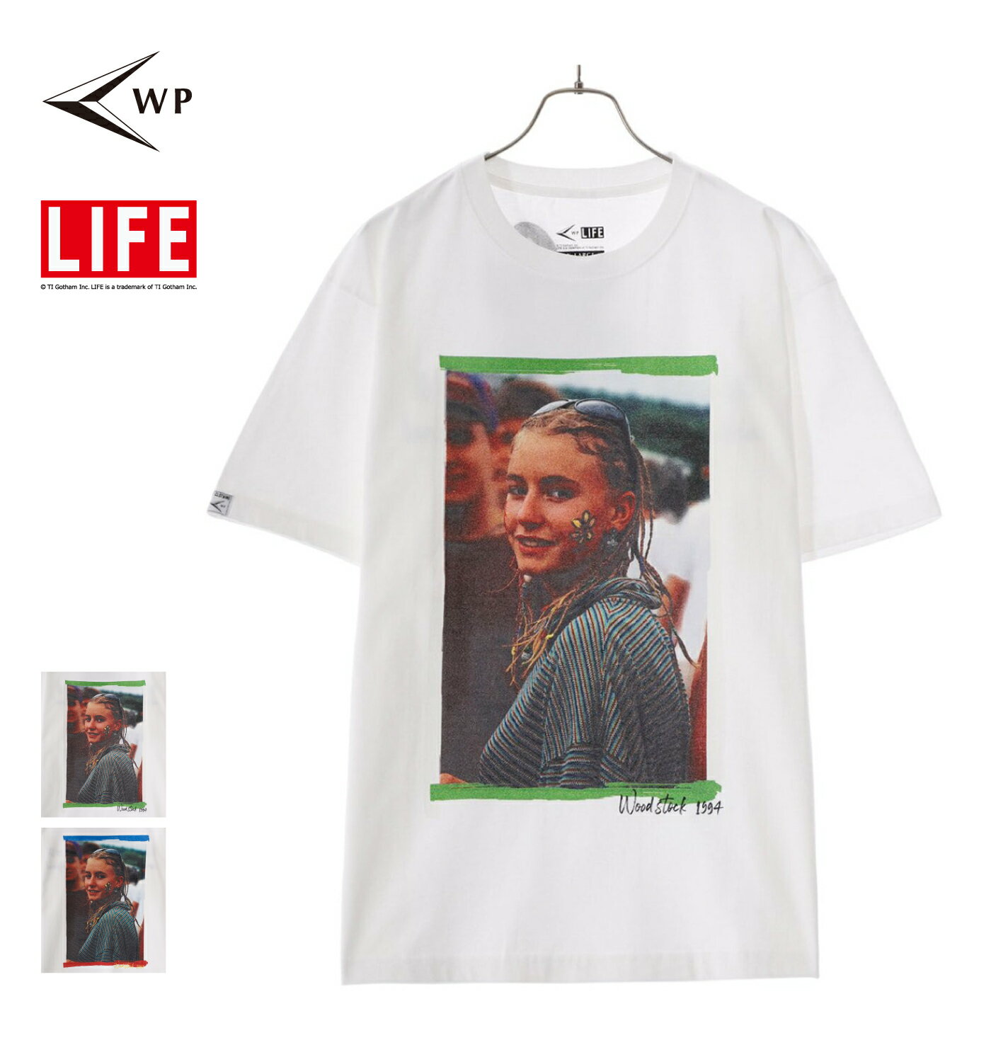 【送料無料】WP / ダブリューピー : WP×LIFE WOODSTOCK FESTIVAL GIRL1 T-SHIRTS / 全2色 : ダブリューピー ライフ ウッドストック フェスティバル フォト Tシャツ ティーシャツ 半袖 プリントTシャツ メンズ コラボレーションTシャツ : WP13-T13【WAX】【コンパクト】