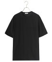 ATON / エイトン : DRY COTTON JERSEY CREWNECK T-SHIRT / 全2色 : ドライコットンジャージークルーネックティーシャツ カットソー オーバーサイズ ショートスリーブ 透け感なし コットン シャリ感 ゆったり : KKAGCM0110