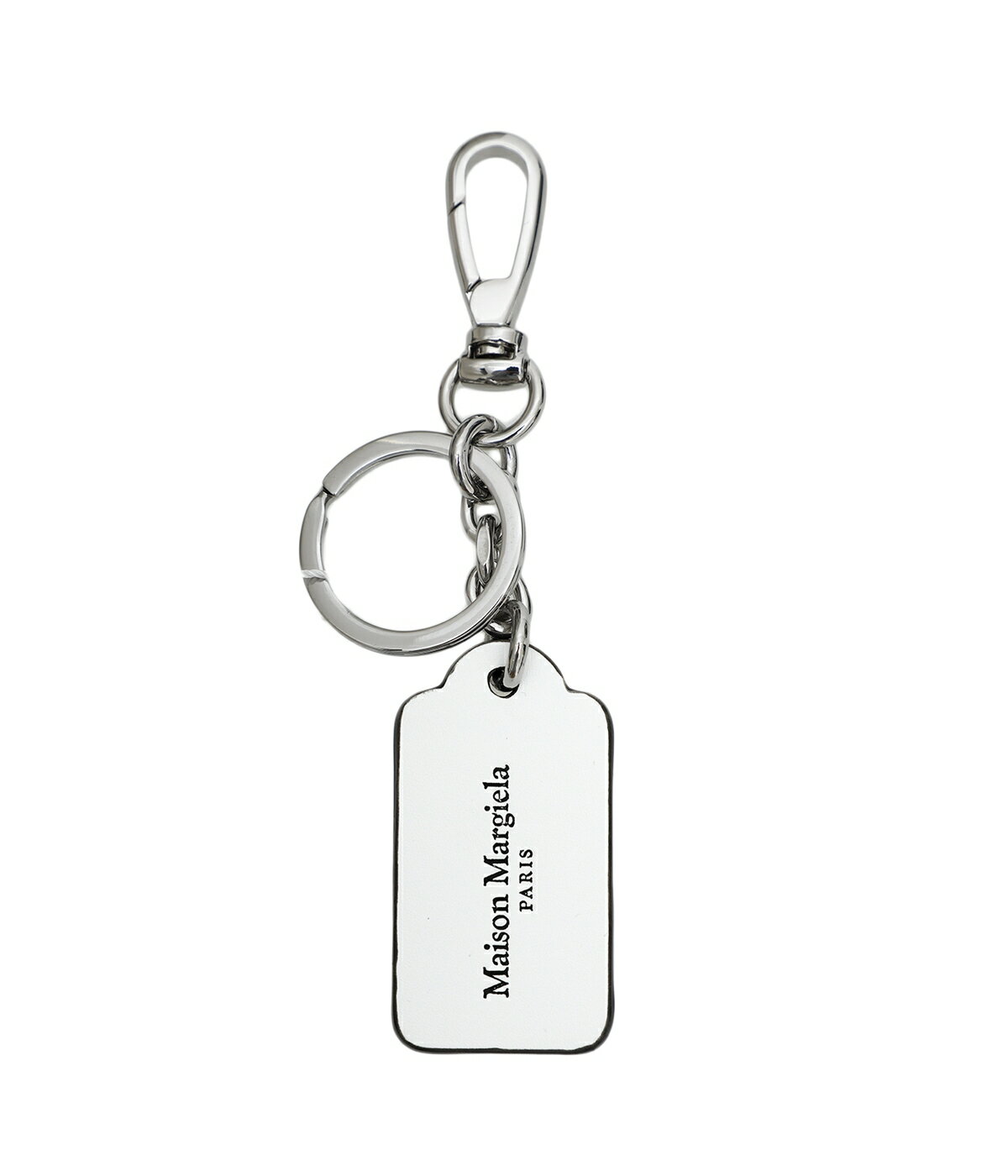 Maison Margiela / メゾン マルジェラ : 【レディース】TAG KEY RING SMALL : 24SS キーリング 鍵 ストラップ ギフト 小物 アクセサリー スムース 革小物 ブラック ホワイト 男女兼用 シンプル プレゼント ギフト : SA1UA0004-P6448【ANN】のサムネイル