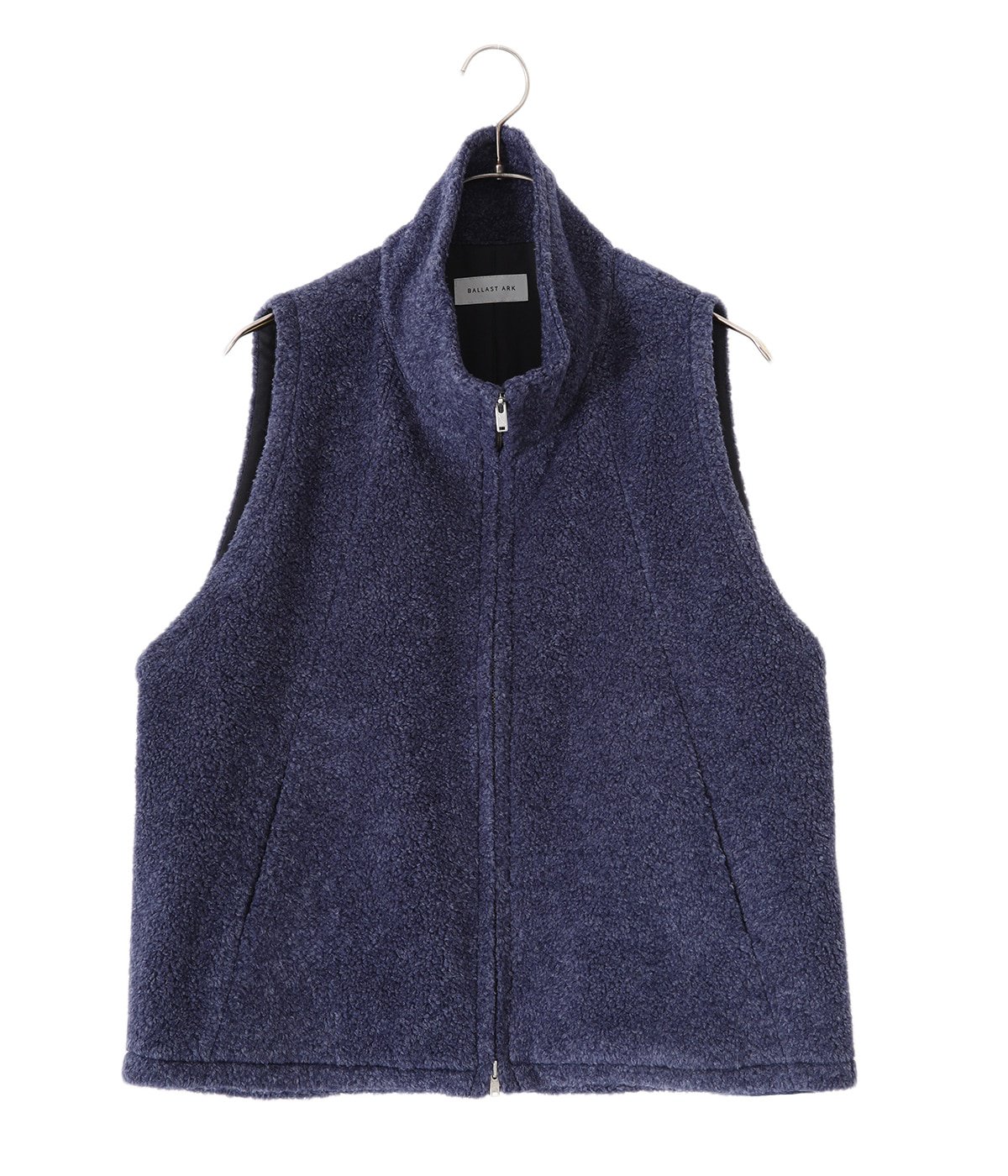 BALLAST ARK / バラストアーク : WOOL PILE BOA VEST / 全2色 : ウール パイル ボア ベスト ボアベスト ウール混 ハの字 スライバー メンズ レディース ユニセックス : BA06-V001【AST】