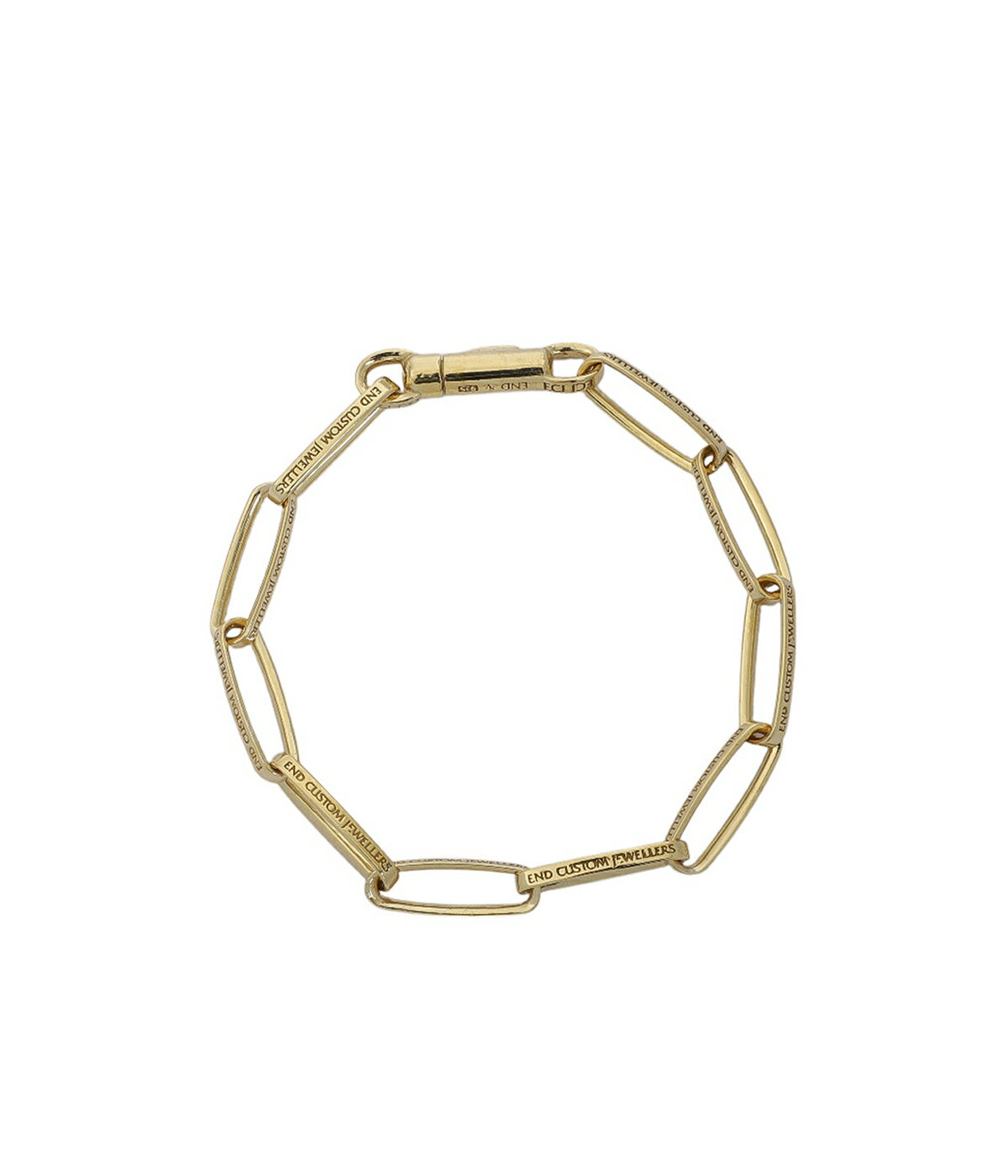 [̵]END : Half rounded narrow chain bracelet - GOLD - : ENDB110-GOLD[COR]