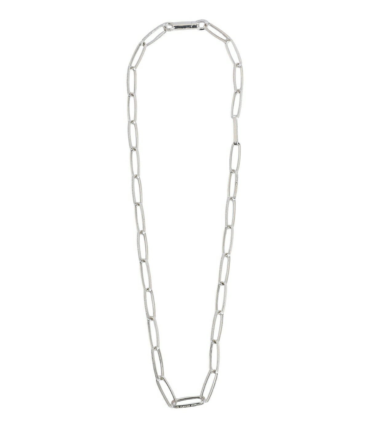 [P10倍]END : Half rounded narrow chain necklace - SILVER - : ENDN049-SILVER[COR]