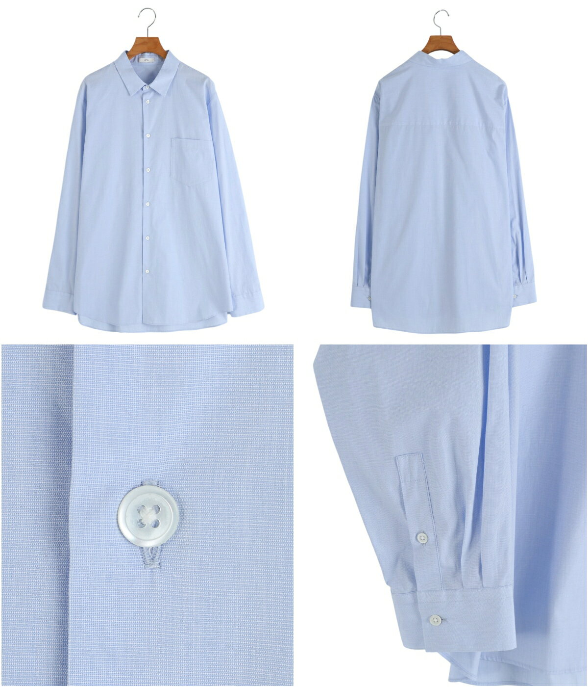 ATON : [レディース]GIZA BROAD STANDARD SHIRT : BLAGGM1001[DEA]