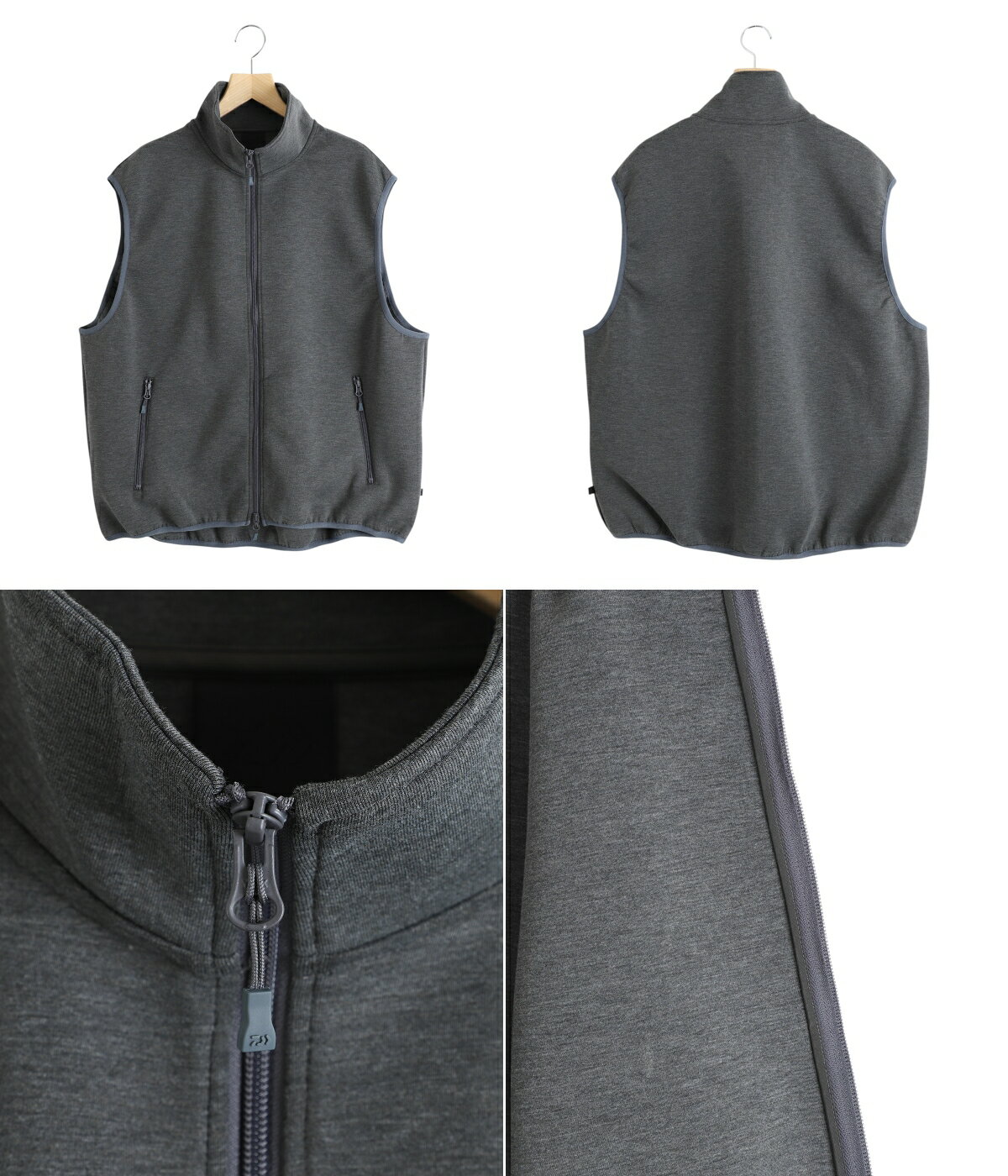 [送料無料]DAIWA PIER39 : TECH SCUBA KNIT STAND COLLAR VEST : BE-61025W[PIE][REA]