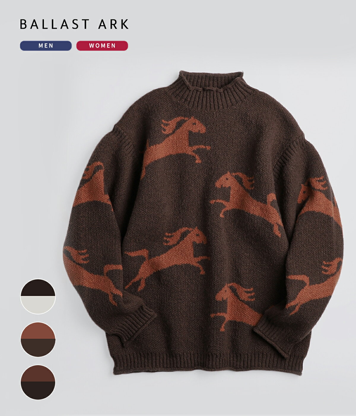 [̵]BALLAST ARK : Gallop Knit / 3 : BA12-K001[AST][REA]