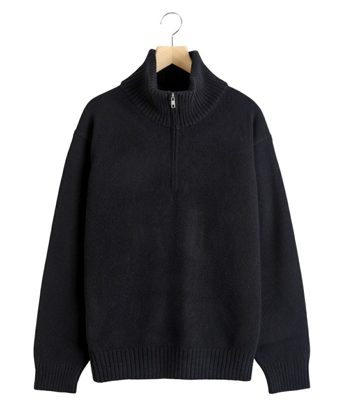 [����̵��]ATON : LAMBS WOOL HALF ZIP SWEATER / ��2�� : KRAGGW0403[COR]