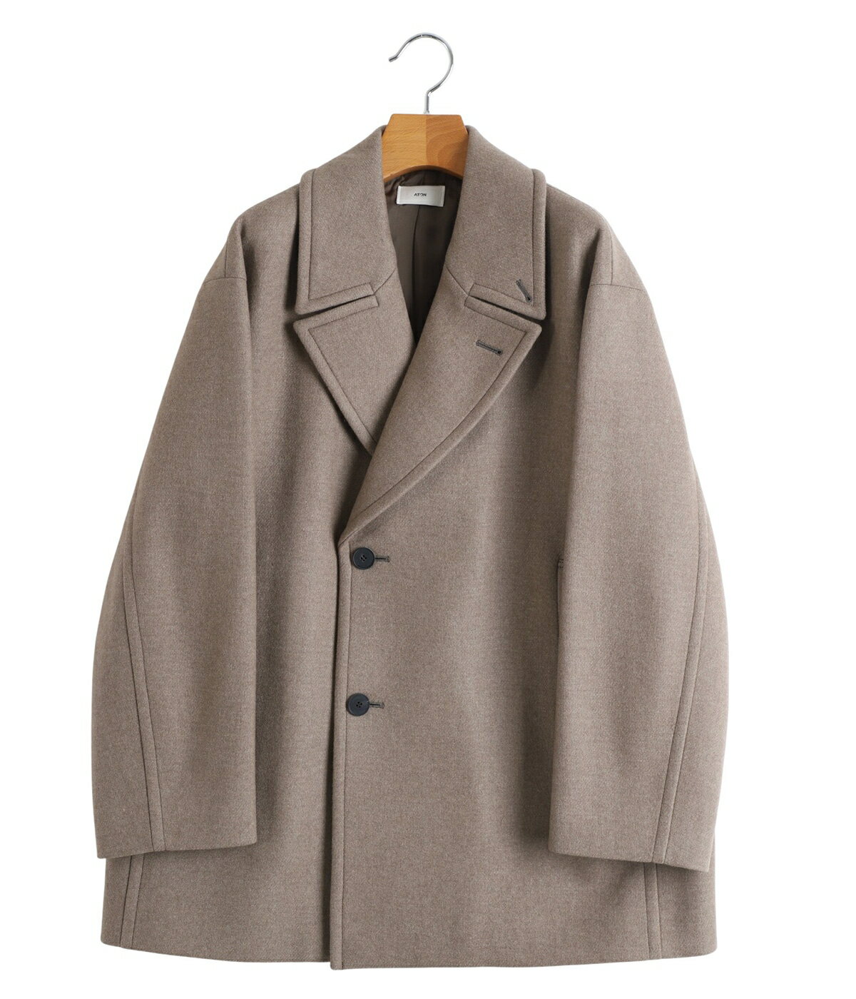 Rakuten - [送料無料]ATON : [レディース]SUPER 120S DOUBLE MELTON SEMI DOUBLE SHORT COAT : SCAGGW0913[DEA]