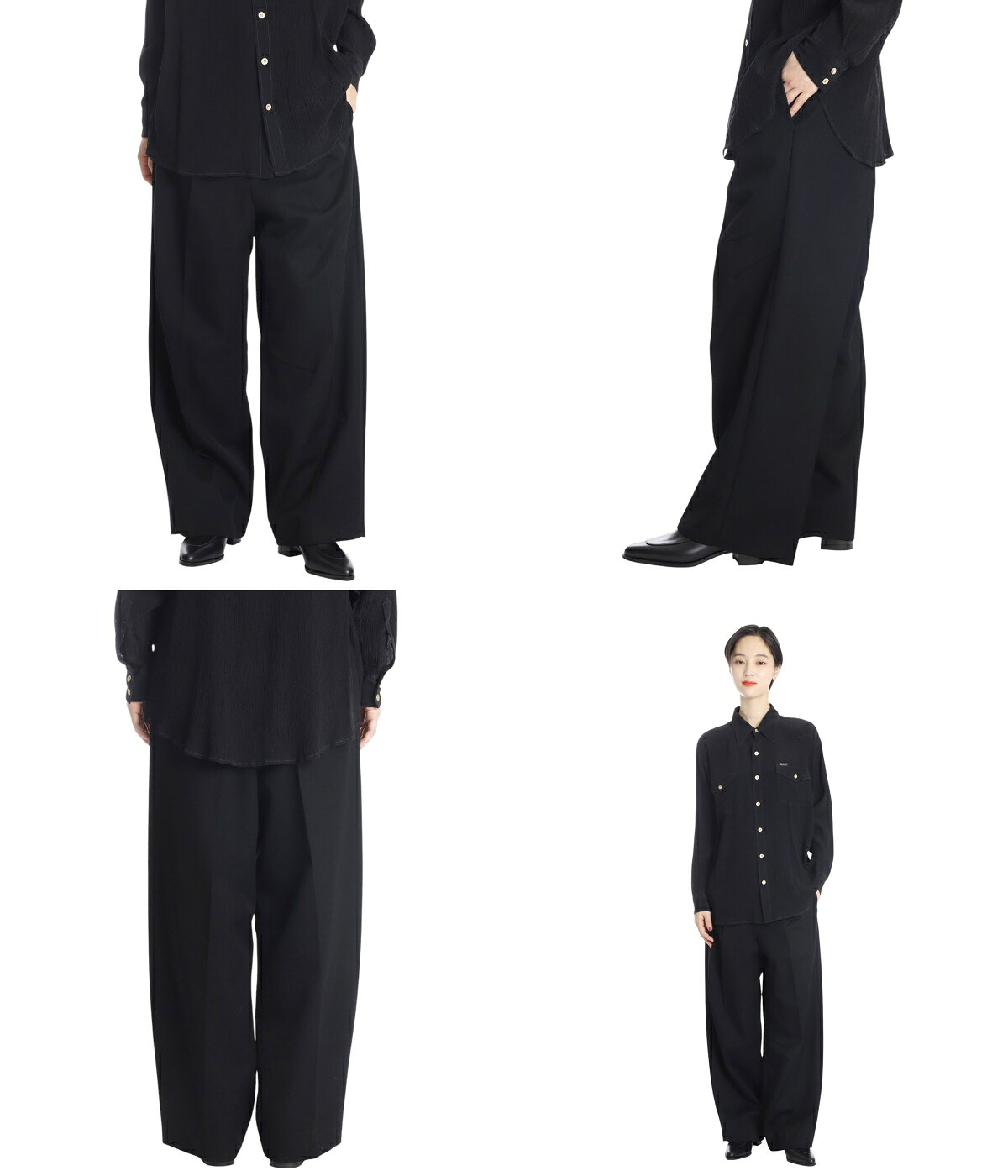 [����̵��]PHOTOCOPIEU : [��ǥ�����]HIGH-WAISTED TROUSERS : 242GBL[ANN]