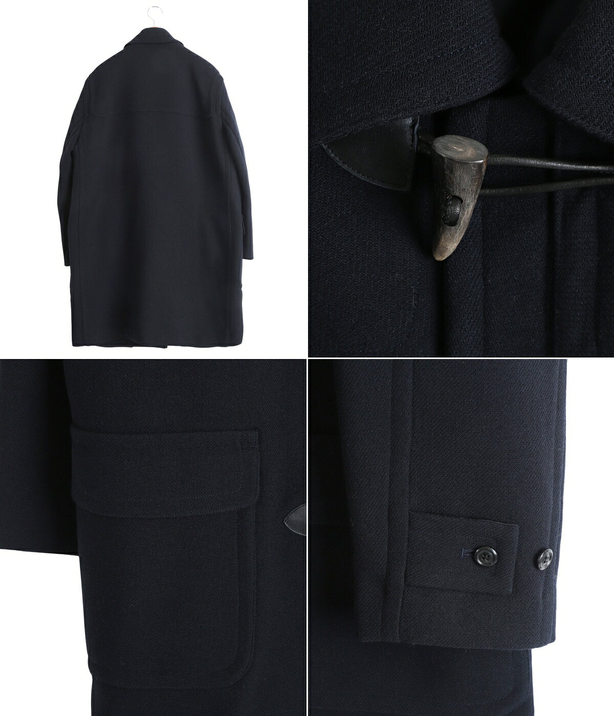 1/14 WOOL VINTAGE DOUBLE CLOTH ダッフルコート ダークネイビー（2/3）
