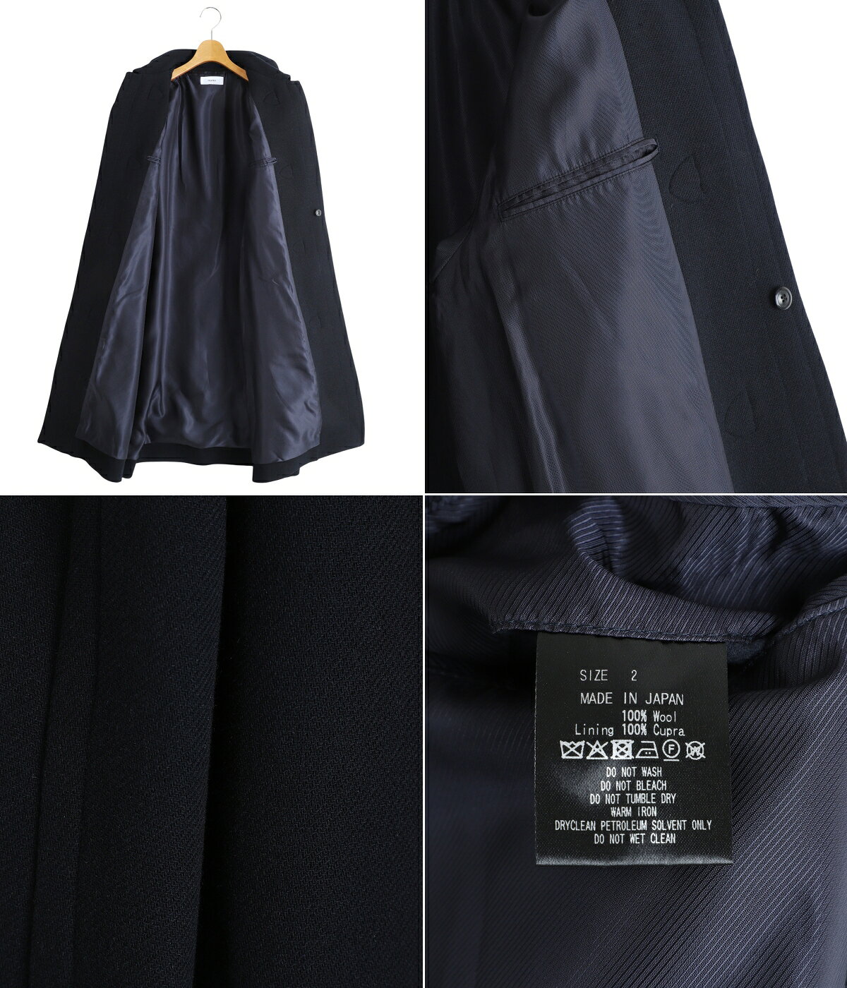 1/14 WOOL VINTAGE DOUBLE CLOTH ダッフルコート ダークネイビー（3/3）