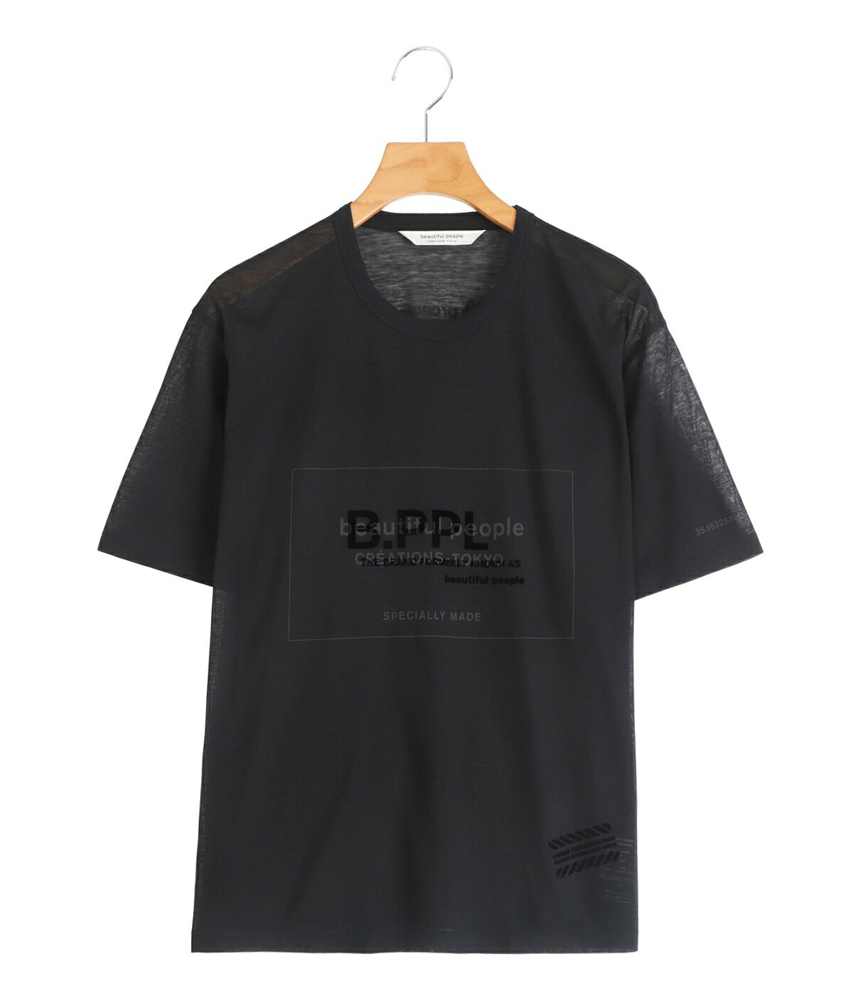 Rakuten - [送料無料]beautiful people : [レディース]80/1 ELS jersey house code graphic T : 1616310026[ANN]