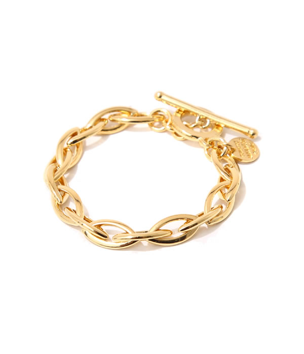 フィリップ オーディベール PHILIPPE AUDIBERT / フィリップオーディベール : Elton bracelet-gold : エルトン チェーン ブレスレット ブラス シルバー : BRS1663-gold【DEA】【宅急便コンパクト】