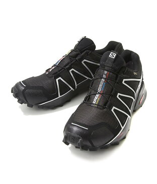 SALOMON / サロモン ： SPEEDCROSS 4 GTX Black/Black/SI ： スピードクロス スニーカー アウトドア シューズ メンズ ： L38318100【AST】