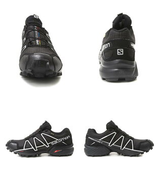 SALOMON / サロモン ： SPEEDCROSS 4 GTX Black/Black/SI ： スピードクロス スニーカー アウトドア シューズ メンズ ： L38318100【AST】