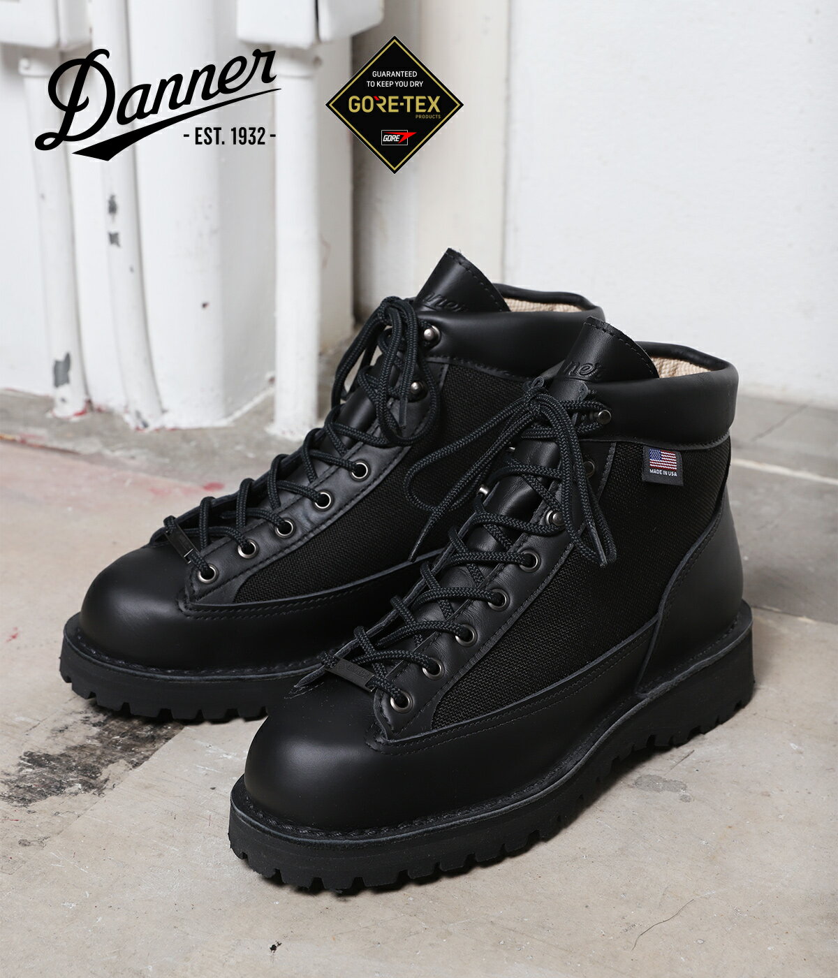 【送料無料】Danner / ダナー : DANNER LIGHT : ダナーライト マウンテンブーツ トレッキングシューズ 靴 ブーツ ゴアテックス GORE-TEX アウトドア アクティブ 登山靴 USA ステッチダウン フルグレインレザー カジュアル : 30465 【STD】【REA】