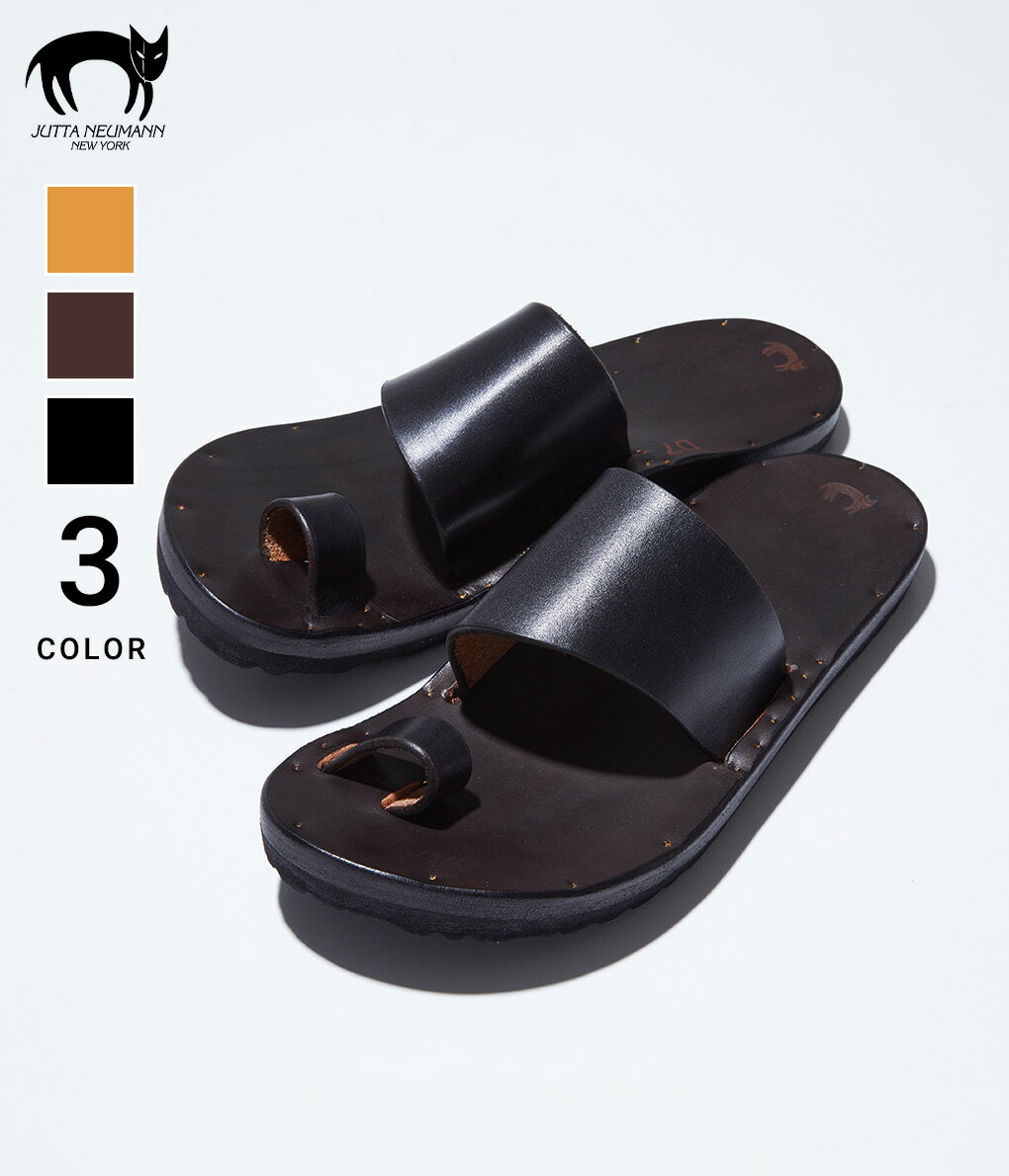 ユッタニューマン サンダル メンズ 【送料無料】Jutta Neumann / ユッタ ニューマン : ALICE BIRKENSTOCK SOLE LEATHER SANDAL / 全3色(約25～30cm) : アリス レザーサンダル 別注ビルケンシュトックソール ユッタニューマン ユッタヌーマン ハンドメイド 本革 軽量 シンプル : ALICE【MUS】【BJB】