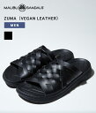 MALIBU SANDALS / マリブサンダルズ : ZUMA (VEGAN LEATHER) : ズーマ ビーガンレザー サンダル コンフォートサンダル メキシコ ワラチ フットウェア スライドタイプ 靴 メンズ ブラック 軽量 タウンユース : MS02-0001【STD】