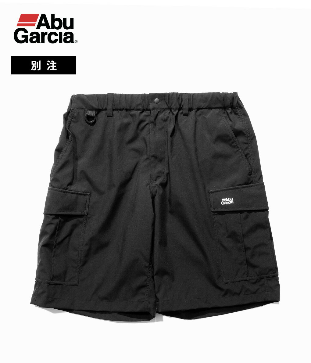 Abu Garcia / アブガルシア : 別注 Cargo shorts : カーゴショーツ ハーフパンツ ショートパンツ ボトムス 防水 通気性 フィッシング 釣り アウトドア キャンプ ミリタリー ウエスト調整可 セットアップ: ONLYARK-0-3004