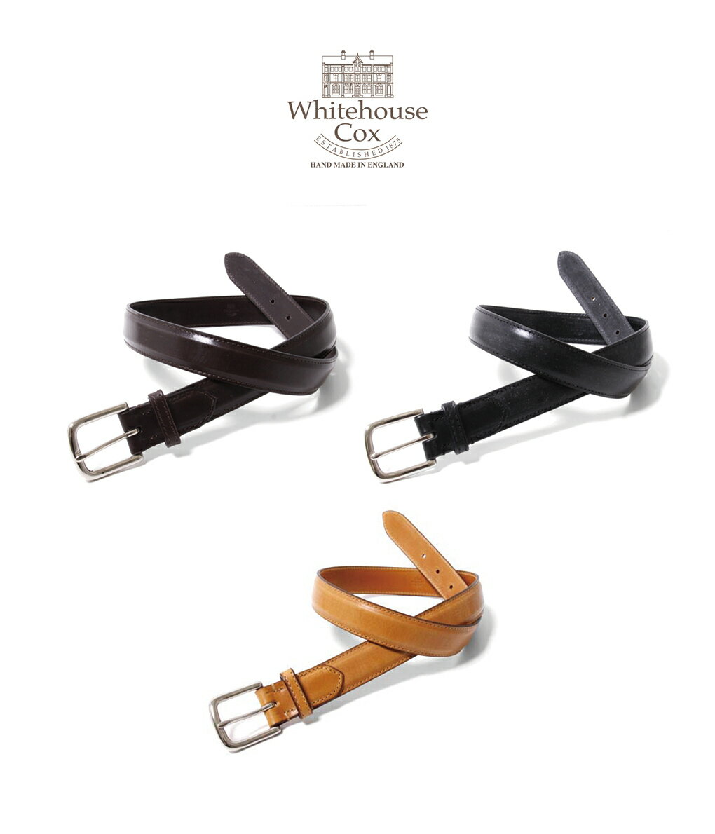 ホワイトハウスコックス Whitehouse Cox / ホワイトハウスコックス : BRIDLE LEATHER 28mm / 全3色 : レザー ベルト メンズ ブラック ハバナ ニュートーン ブライドルレザー 刻印 ギフト プレゼント ラッピング可能 カジュアル : B-8665 【MUS】【宅急便コンパクト】