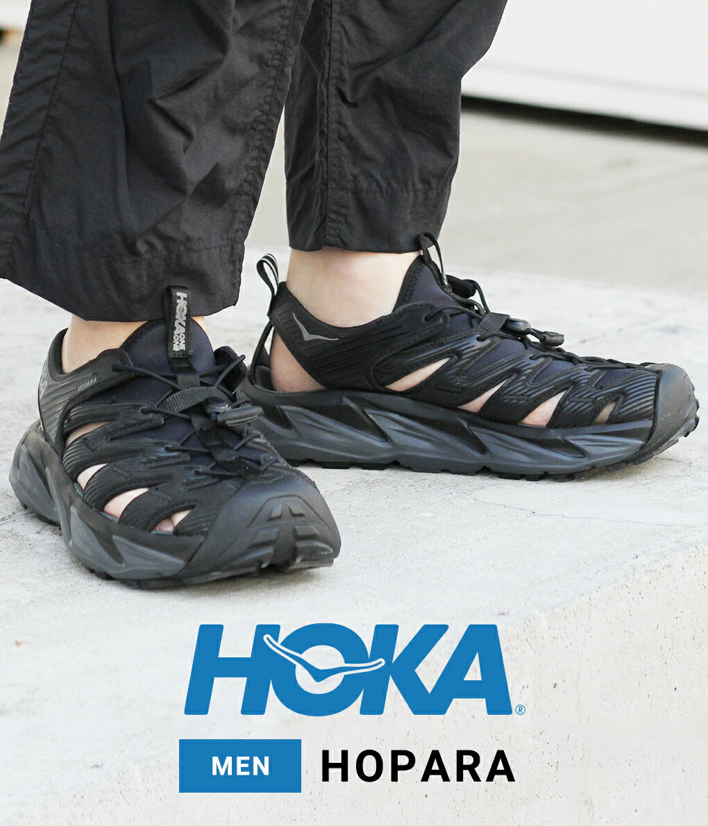 【P10倍】HOKA ONE ONE / ホカオネオネ : 【メンズ】HOPARA / サイズ：25〜29cm : ホパラ ランニングサンダル スポーツ スポサン マウンテンサンダル 快適通気性 アウトドア タウンユース : 1106534 【PIE】【REA】