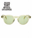 【送料無料】JULIUS TART OPTICAL / ジュリアスタートオプティカル : HAROLD 43-23 -CHAMPAGNE/LIGHT GREEN- : ハロルド シャンパン サングラス アクセサリー メガネ 眼鏡 グリーンレンズ カラーレンズ メンズ ヴィンテージライク : JTPL-021R-GN-60【COR】