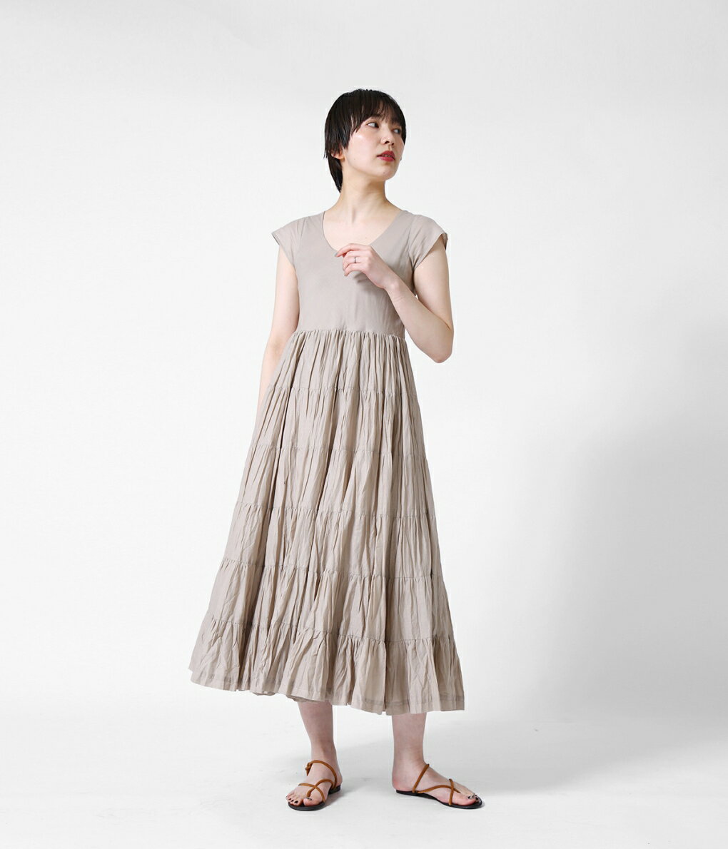 MARIHA / マリハ : 【レディース】草原の虹のドレス(ショートスリーブ) / 全3色 : ロングワンピース ロング丈 ショートスリーブ 半袖 レディース : 3211214004【DEA】のサムネイル