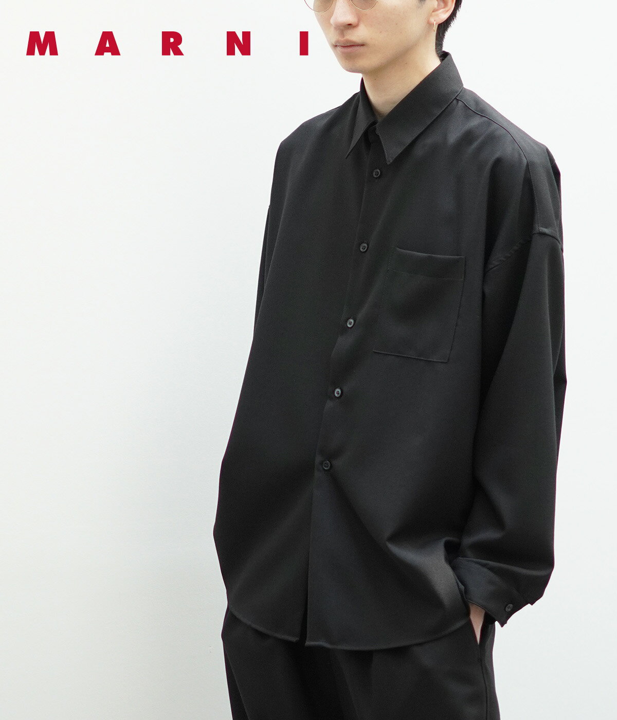 楽天市場】ウール シャツ(ブランドマルニ)(メンズ 楽天市場】ウール シャツ(ブランドマルニ)(メンズ
