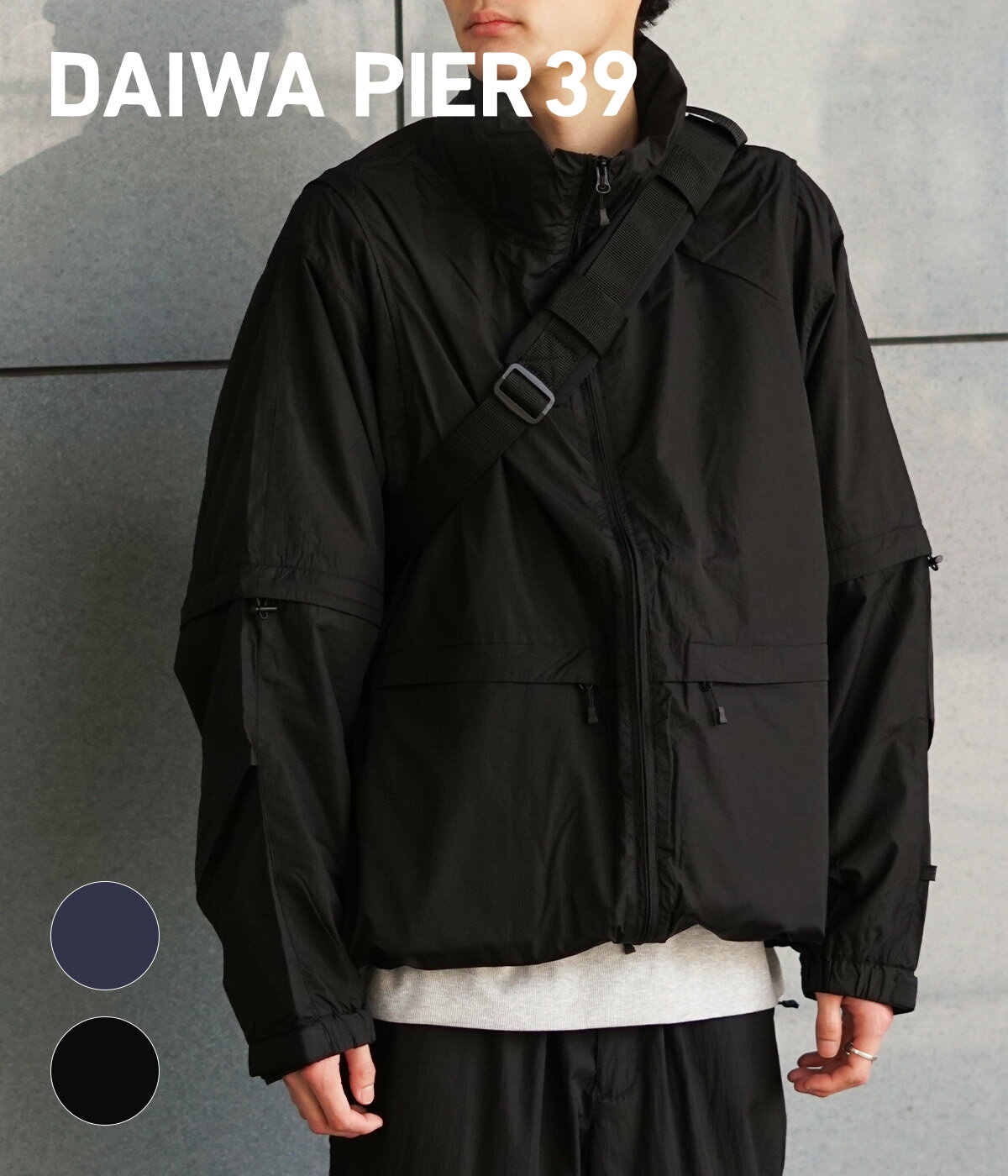 DAIWA PIER39 / _C sAT[eBiC : TECH DECHATABLE WINDBREAKER JACKET : ebN f`b^u EBhu[J[WPbg _CsA WPbg iCWPbg iC 3WAY Vv xXg hC^b` H : BJ-50024yPIEz