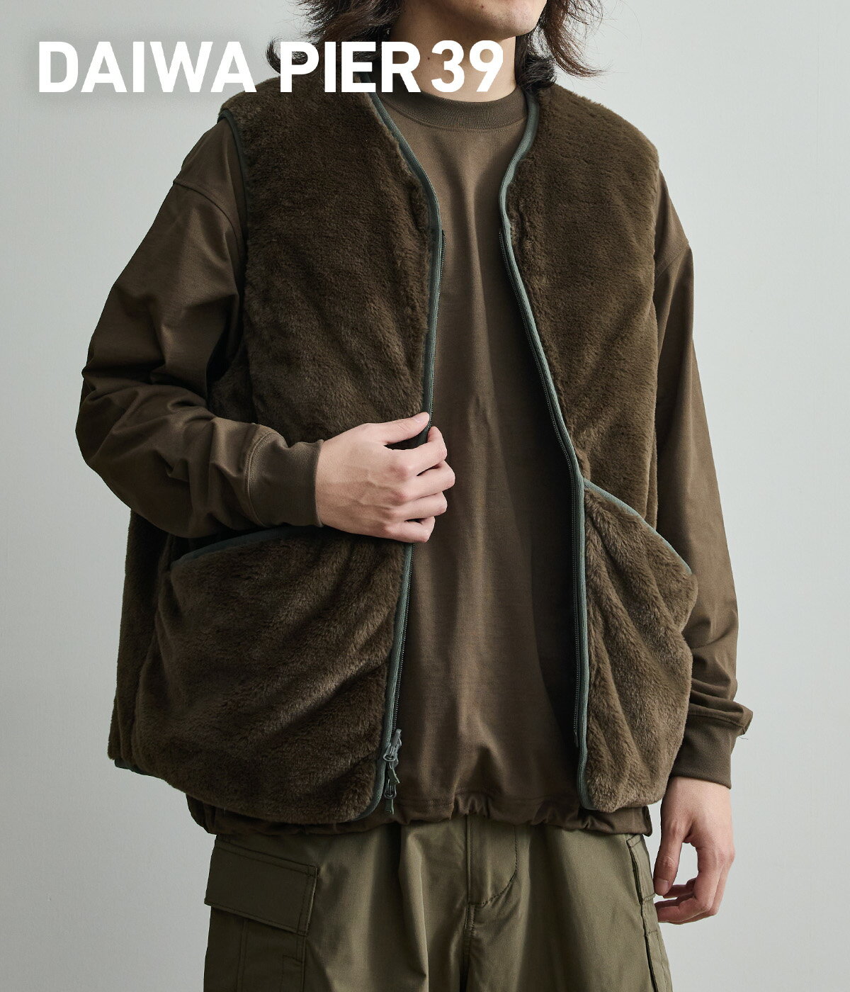 [����̵��]DAIWA PIER39 : TECH REVERSIBLE BRITISH HUNTER FUR VEST : BJ-44025W[PIE][RE...