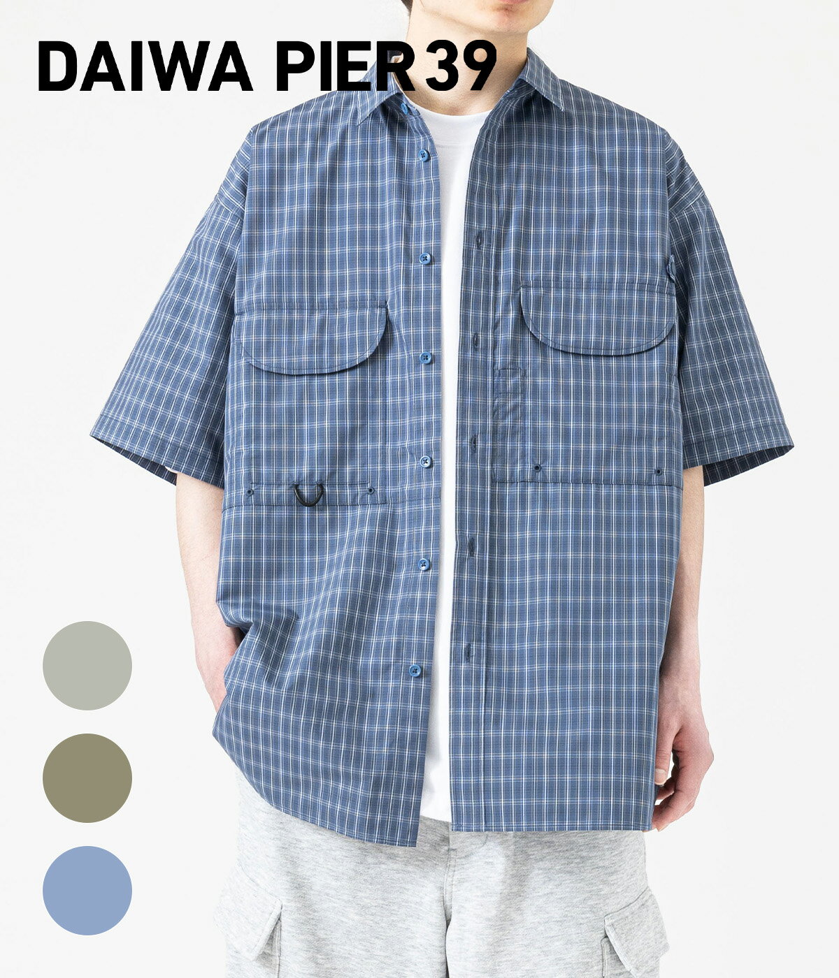 [送料無料]DAIWA PIER39 : TECH FISHING SHIRT S/S SUMMER PLAID / 全3色 : BE-70026[REA][PIE]