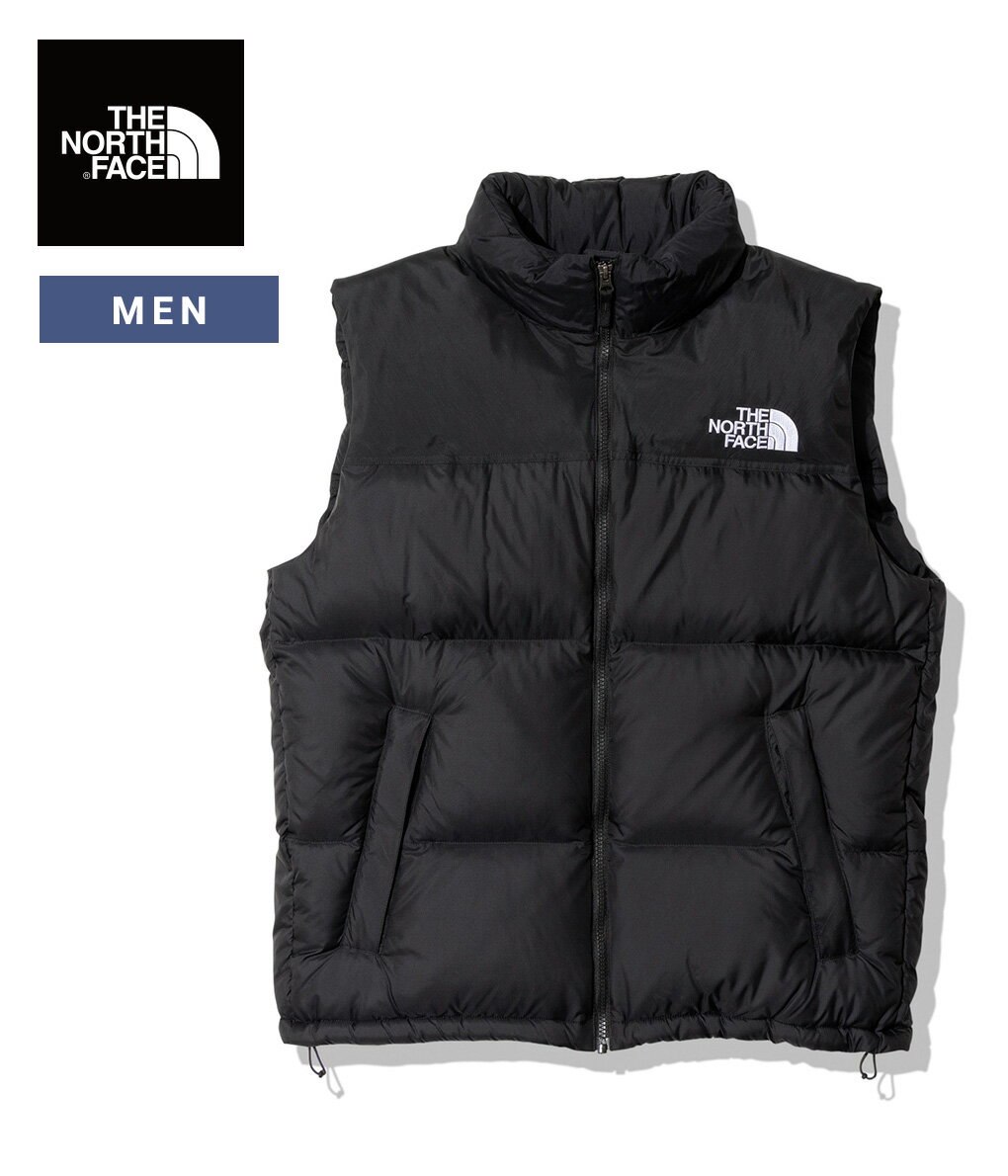 THE NORTH FACE / ザ ノースフェイス : Nuptse Vest : ヌプシ ベスト ダウン ダウンべスト ユニセックス ブラック 中綿 サスティナブル リサイクルダウン アウトドア キャンプ タウンユース 防寒 撥水 静電ケア 軽量 2022-23年モデル : ND92232【WAX】【REA】