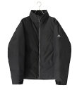 デサント ダウン メンズ DESCENTE ALLTERRAIN / デサントオルテライン (水沢ダウン) : GORE INFINIUM DOWN JACKET : ゴアテックス インフィニアム ダウン ジャケット スタンドカラー 750フィルパワー 撥水 保温 防風 ブラック 黒 フルジップ : DOMWGC44【NOA】