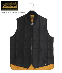 エディー・バウアー アウター（メンズ） Eddie Bauer Black Tag Collection / エディー・バウアーブラックタグコレクション : Downlight Canadian Vest / 全2色 : ダウンライト カナディアン ベスト アウター ダウンベスト インナーベスト ブラック ベージュ : EB0102-M1005【MUS】