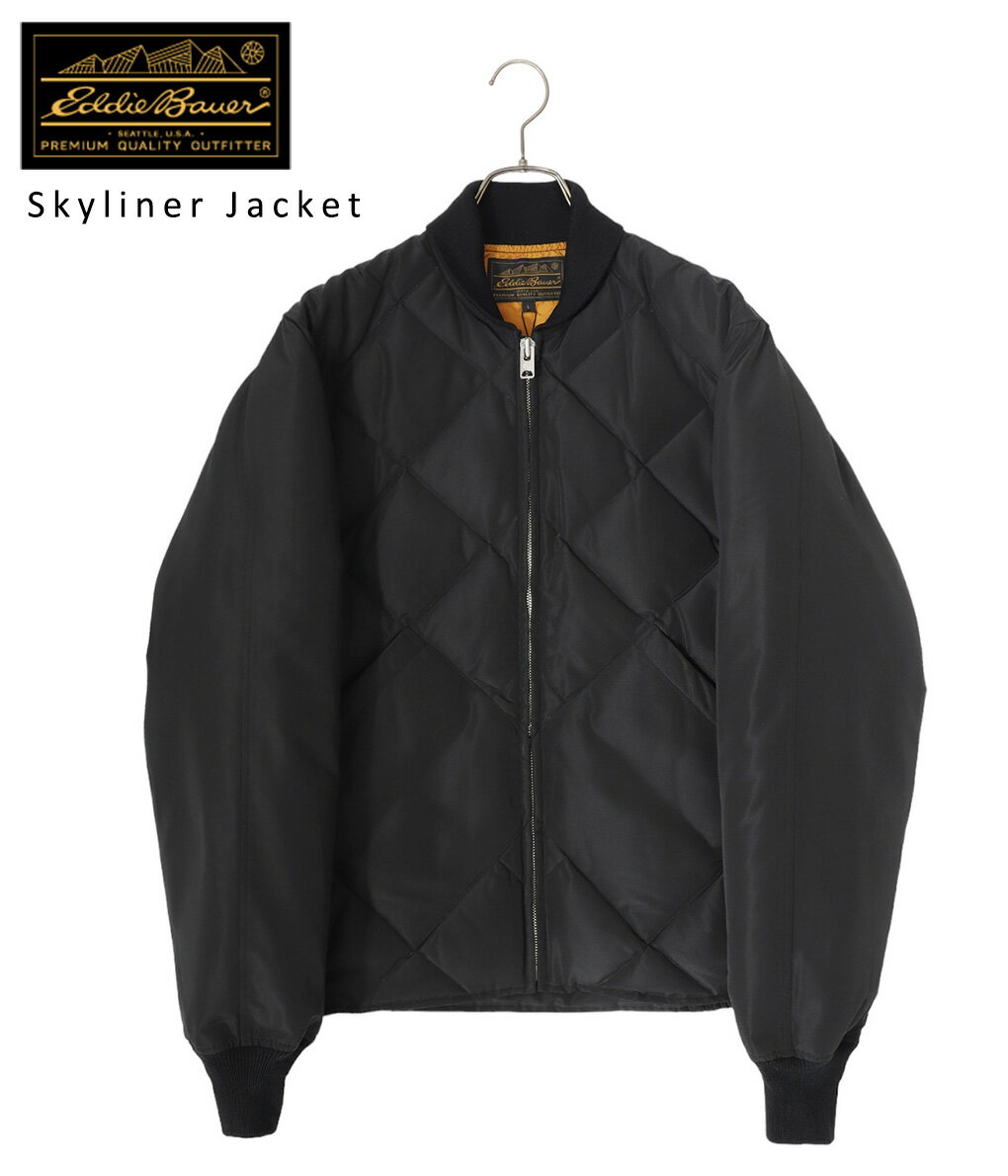 Eddie Bauer Black Tag Collection / エディー・バウアーブラックタグコレクションー : Skyliner Jacket / 全2色 : スカイライナー ジャケット アウター ブルゾン ジャンパー ダイヤモンドキルト ベーシック ベージュ ブラック : EB0102-M1002