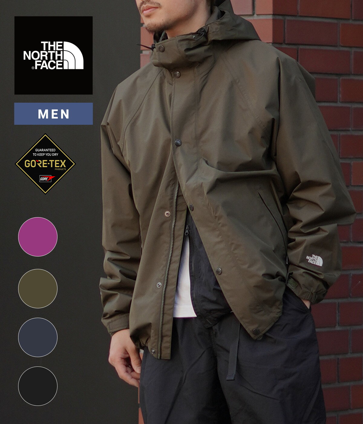 THE NORTH FACE / ザ ノースフェイス : Stow Away Jacket / 全4色 : ストー アウェイ ジャケット ゴアテックス キャンプ ライトアウター アウトドア タウンユース メンズ レディース ユニセックス クラシカル 防風 防水 保温 フード付き : NP12435【WAX】【REA】のサムネイル